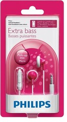 Philips SHE2105 In-Ear Headphones With mic -Pink