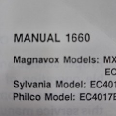 NAP Service Manual 1660 Magnavox Sylvania Philco Stereo Systems 1988 Illustrated
