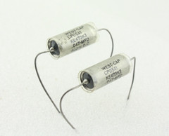 NOS Qty 2 Matched Pair 1960’s West-Cap .047uF 400V Paper In Oil Capacitors USA