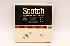 SEALED -SCOTCH Magnetic 150 Blank Reel To Reel 7” Tape 1/4” x 1800 Ft