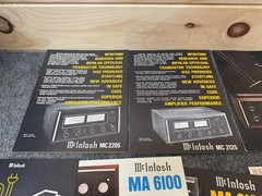 ⭐️LOT Original Dealer Brochures Mcintosh Amplifiers, Preamps, Tuners + Catalogs