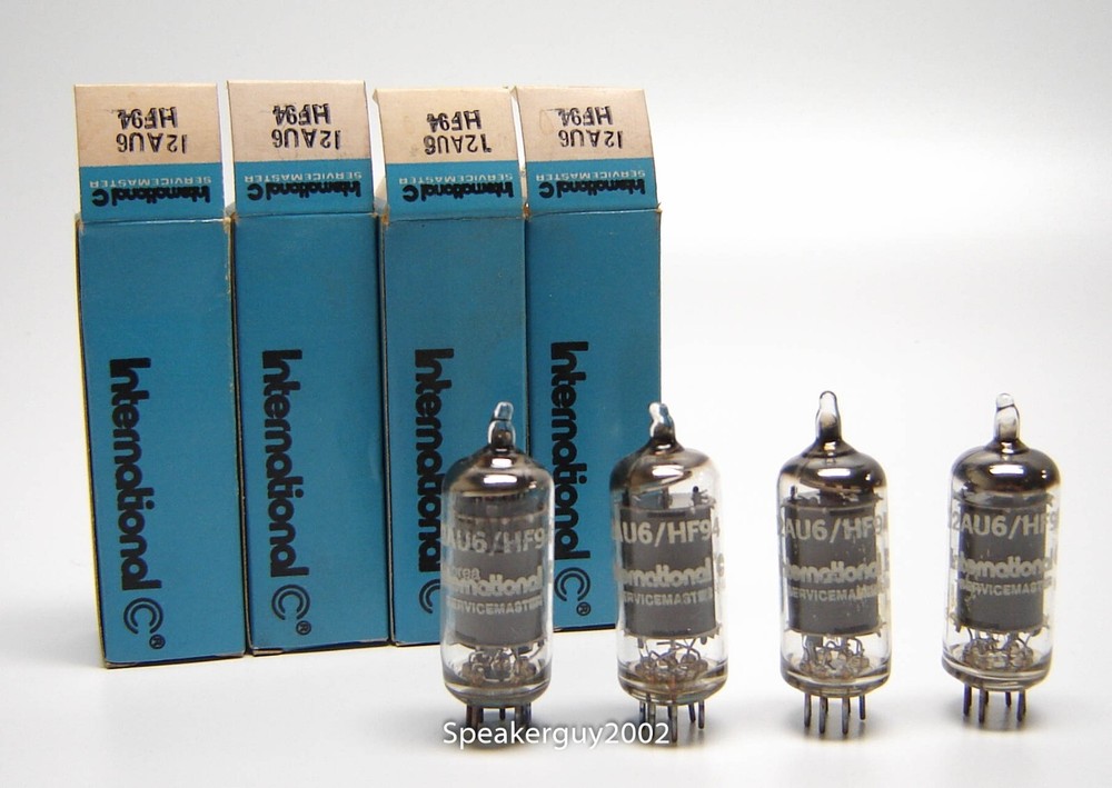 4X International Servicemaster Vacuum Tubes / 12AU6 HF94 / CS1