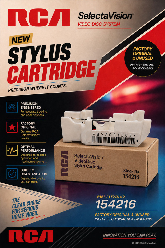 (NEW) IN BOX UNOPENED RCA SELECTAVISION STYLUS 154216 OEM FINAL UNITS – NOS