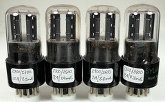 4 Sylvania 12SN7GT 3-hole bad-boy tubes TV7 & AT1000 test good used