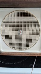 Westinghouse AM/FM Table Radio H779N7 Contemporary Walnut Wood Cabinet
