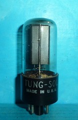 Tung-Sol 5Y3GT Rectifier Tube Black Plates Vertical D Getter Tested`