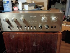RARE ONKYO A7022 AMP. NOT TESTED, AS IS FOR PARTS OR REPAIR. POWER LIGHT WORKS.