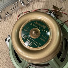 UNIVERSITY MODEL 312 3 WAY DIFFAXIAL SPEAKER 12″