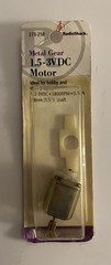 Radio Shack 1.5-3.0VDC Motor with Metal Gear 273-258 Tandy Archer 🔥NEW NOS💥