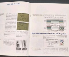 Vintage JVC CD-4 Quadraphonic Record System Brochure Manual VL-8 Turntable 1970s