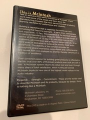 “This Is McIntosh” DVD history of McIntosh 1949 thru 2007 Very Rare Collectable