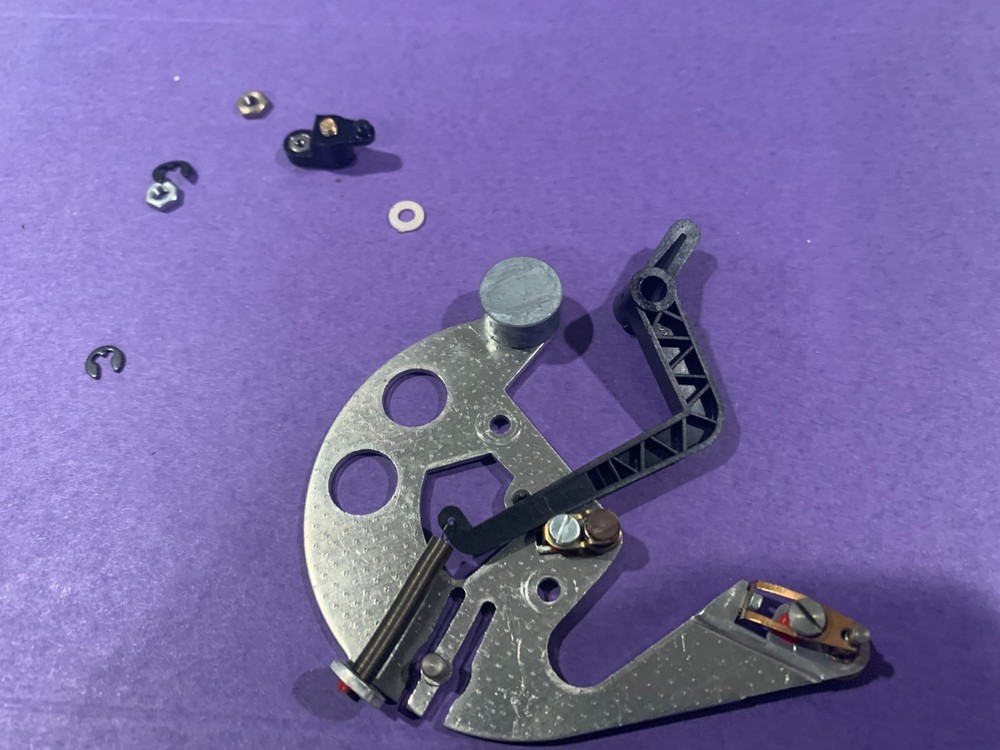 Dual 741Q Stereo Turntable Parting Out – Tonearm Segment + Anti-skate Lever