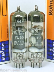 PL83 NOS SIEMENS N153 N309 15A6 Single ended UltraLinear Stereo Amp MATCHED PAIR