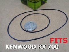2 PCS BELT KIT FITS KENWOOD DESK CASSETTE PLAYER KX-700 (2 belts) NEW!