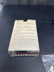 Vintage General Electric – AM/FM Handheld Radio Model 7-2500A With Box, Works!