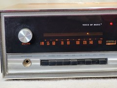 Voice of Music 1498-1, Deluxe 200 AM/FM Stereo Receiver, Tested, Working, RARE