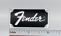 Fender Transitional Logo for Amp or Case Badge Custom Made Silver Aluminum