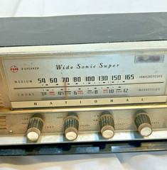 National DX-365 Vintage 1960 Vacuum Tube Radio Wide Sonic Super Powers on