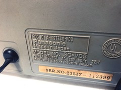 Vintage Panasonic Model SG-V03 AM FM Cassette Phonograph All In One – Works fine