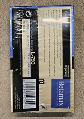 Sony Vintage Betamax L-750 Beta Blank Video Cassette Tape New Sealed