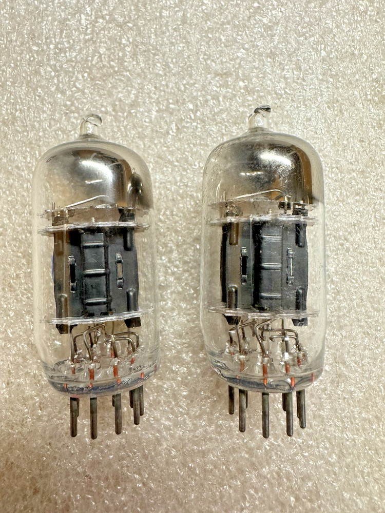 RCA 5751 Triple Mica Black Plate Pair Preamp Tubes