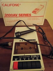 Califone Cassette Recorder 3100AV Series In Box With Instructions And Microphone