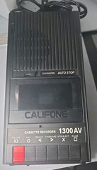 CALIFONE Model 1300AV CASSETTE Recorder/Player w/2x Counter, Auto-Stop VTG