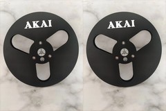One Pair 7” black AKAI Light Aluminum Reel to Reel Take Up Reel for AKAI GX-77