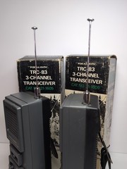 2 Realistic TRC-83 3 Channel Transceiver No. 21-1605 Original Boxes both tested