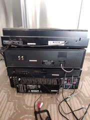 Fisher Amplifier System CA-283 Stereo FM 270a Double Cassette Deck & Turntable