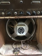 Vintage Kay tube Guitar Amplifier with Rola Speaker.