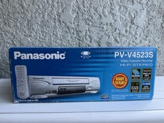 Panasonic PV-V4523S VCR OmniVision 4 Head Hi-Fi Stereo Silver New Sealed