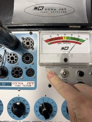 Matched Pair 1960s Mullard xf2 OO Getter EL34 Tubes Test NOS TV7=51/51 @ 36/37ma