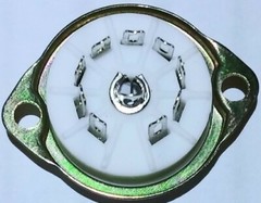 9 pin tube socket Chassis mount ceramic 10 pcs. 12AU7 6922 6DJ8 12AX7 USA stock