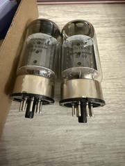 Date & Gm Matched Pair Sovtek 6550 WE 2007 Welded, Dual O Getters Russian Tanks