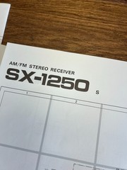 Original Pioneer SX-1250 Receiver Service Manual / Schematic