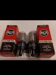 RCA Pair 12V6GT AUDIO Vacuum Tubes Vintage NOS