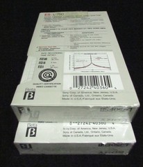 Lot of 2 NEW Sealed SONY ES L-750 DYNAMICRON Blank Beta BETAMAX Recording TAPES