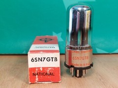 Single Sylvania (National lbl) 6SN7W Metal Base NOS NIB Vacuum Tube
