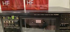 Vintage Philips FC567 Dual Logic Auto Reverse Hi-Speed Dub Cassette Deck TESTED