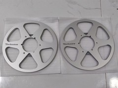 One Pair 10.5” Black Technics Tape reel High Quality Aluminum Take Up Reel
