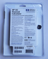HP 12C Financial Calculator 1999 Vintage New in Package Damaged Packaging