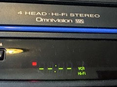 Panasonic VCR Plus PV-V4611 Blue Line 4 Head Hi-Fi Stereo Omnivision, Tested!