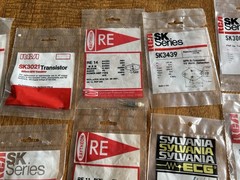 Vintage Estate Electronics Repair Parts Resistors Transistors Capacitor NOS Lot