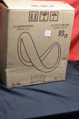 vintage new old stock Infinity RS10 bookshelf speakers woodgrain RS 10 NOS