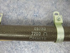 7.2k OHM 50 Watt 10% Adj. Ohmite Dividohm Vitreous Enameled Wirewound Resistor