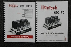 *USA* ULTIMATE MCINTOSH MC75 OWNER’S INSTRUCTION / SERVICE MANUALS