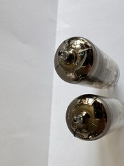 Pair AMPEREX 7062 E180CC RARE- BUGLE BOY Treble Clef Matched Heerlan Δ1A2 Grail