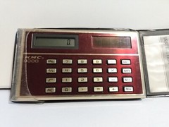 Vintage KMC 9000 Super Thin Solar Calculator tested Made in Taiwan