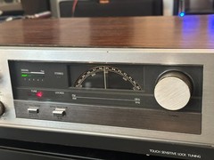 Mitsubishi DA R8 Stereo Receiver Vintage AM FM Phono Woodgrain Japan Tested
